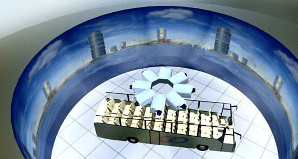 南川公共安全120~360度环幕3D立体展示系统